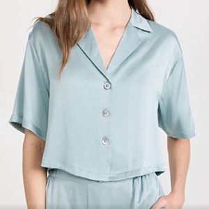 NWOT Lunya Silk Pajama Set in Light Blue